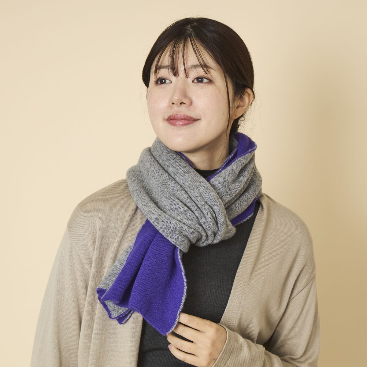 グレー×パープル